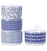 Selamica Ceramic Bowls with Lids, 8 OZ Small Serving Bowls with Lids for Food Storage, Prep, Picn...