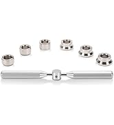 MEKOTRIN Watch Case Back Removal Tool, 5537 Watch Case Opener Dies Set, Professional Hand Held Re...