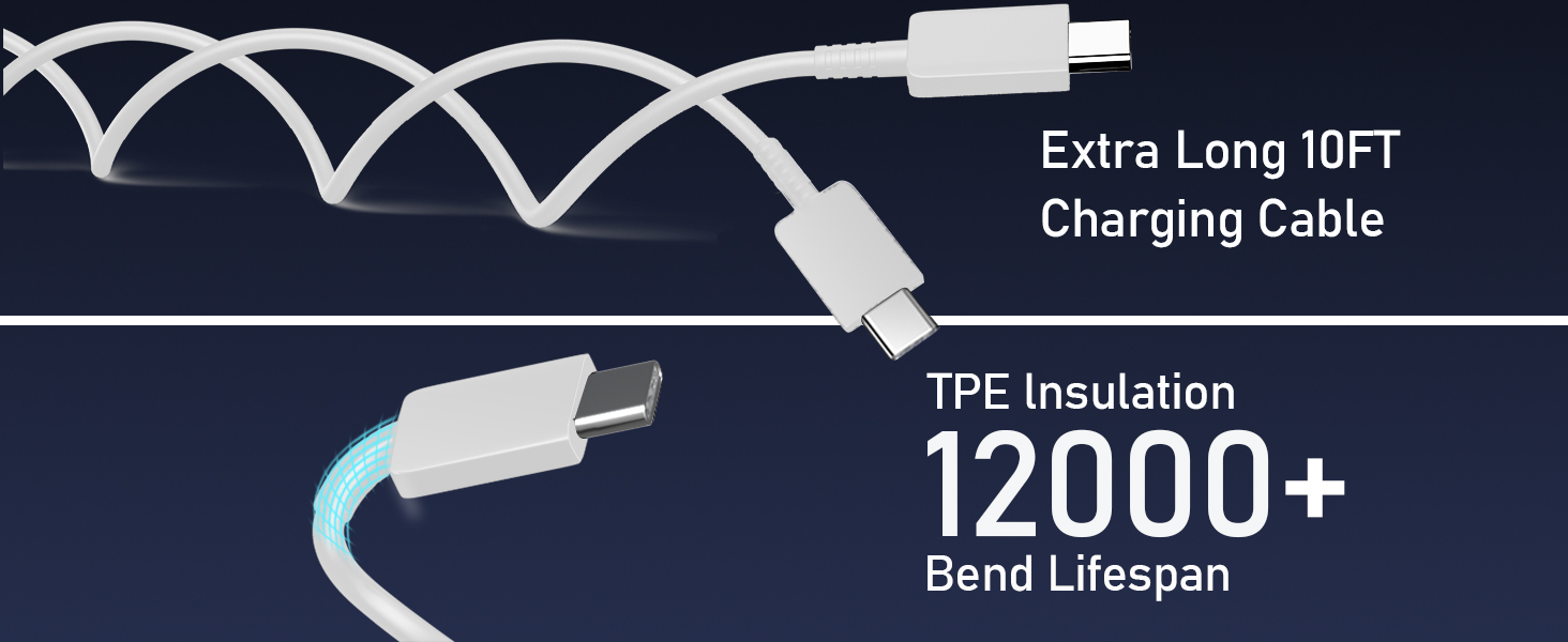 iPhone 15 Charger Fast Charging[MFi Certified], 10FT Long USB C to USB C Fast Charging Cable