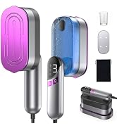 LOXP 2-in-1 Handheld Steamer and Iron for Clothes, 1000W Travel Steamer with Ceramic Soleplate, 9...
