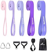 Sportneer Resistance Bands for Working Out: 5-130lb Resistance 5 Levels Pull Up Assistance Bands ...