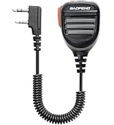 BAOFENG Heavy Duty Speaker Mic: Walkie Talkie Microphones Compatible for UV-5R BF-F8HP UV-21R UV-...
