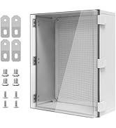 LMioEtool Electrical Box IP65 Waterproof ABS Plastic Enclosure Outdoor and Indoor Project Box Hin...