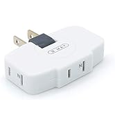 SYCON 3 Way Wall Outlet Extender AC Adapter, 2-Prong Swivel Mini Indoor Wall Tap Power Outlet Ext...