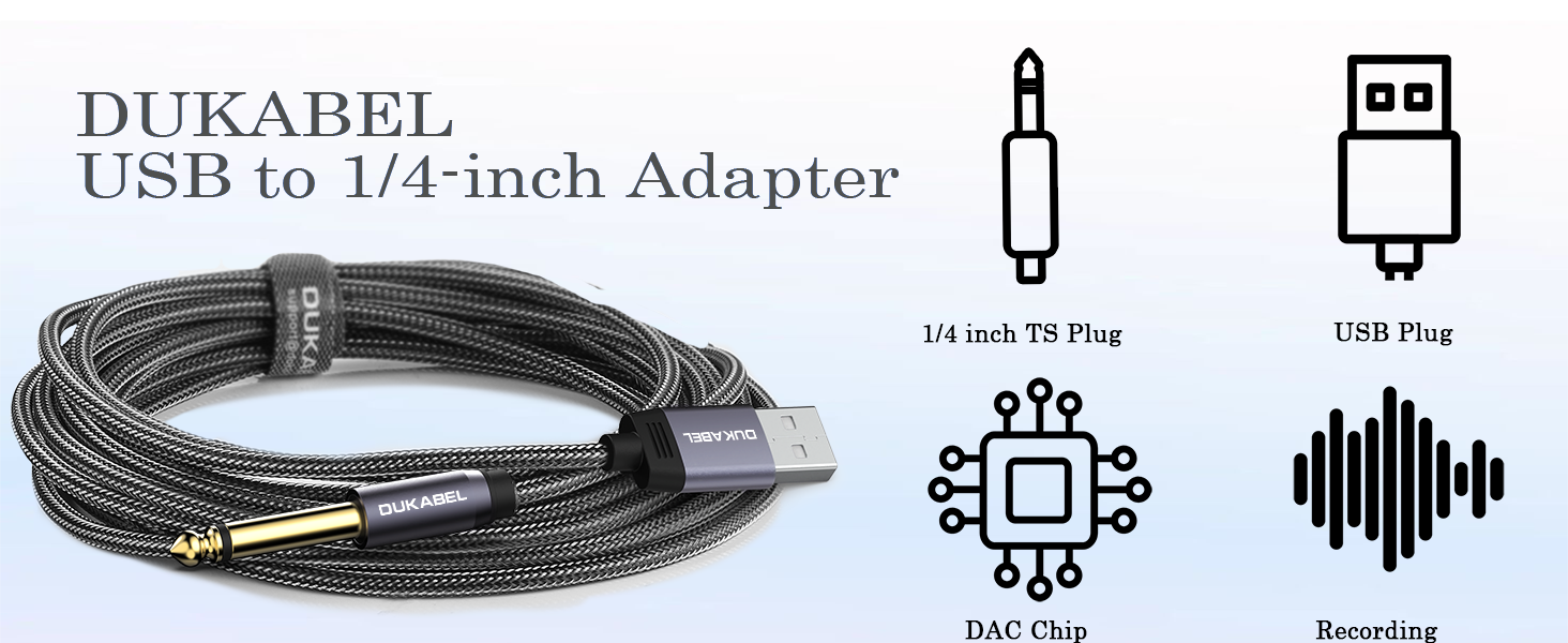 USB guitar cord