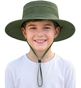 HONGTEYA Kids Sun Hat UPF 50+ Toddler Summer Bucket Hat Outdoor Fishing Safari for Boys Girls Age...