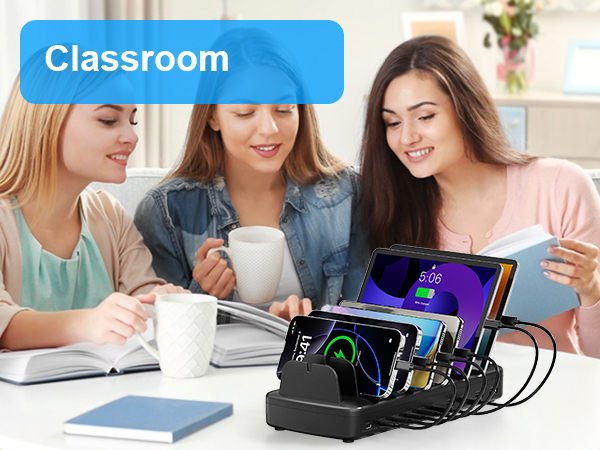 10 port charging station for Classroom