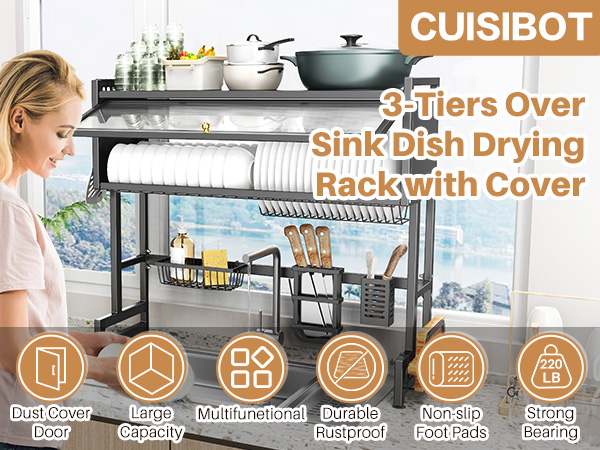 over sink Dish Drying Rack