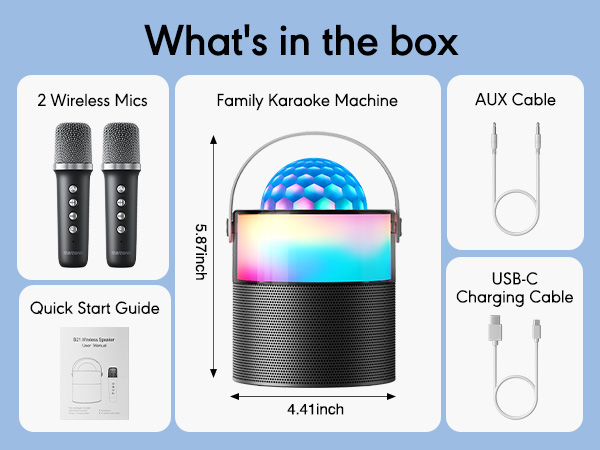 portable karaoke machine