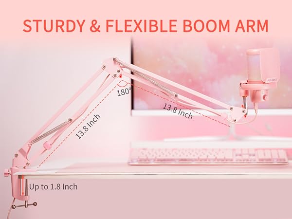 Sturdy and Flexible Boom Arm