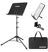 Halostand Dual-use Sheet Music Stand &amp; Desktop Book Stand,Height Adjustable from 23.6-59in, Foldi...