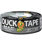 Duck Brand Max Strength Duct Tape - 1 Roll - Heavy Duty Hold - 1.88 Inch x 45 Yards - Silver (240...