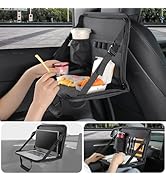 JOYTUTUS Steering Wheel Tray, Back Seat Headrest Tray for Eating Food and Drink, Work Table for W...