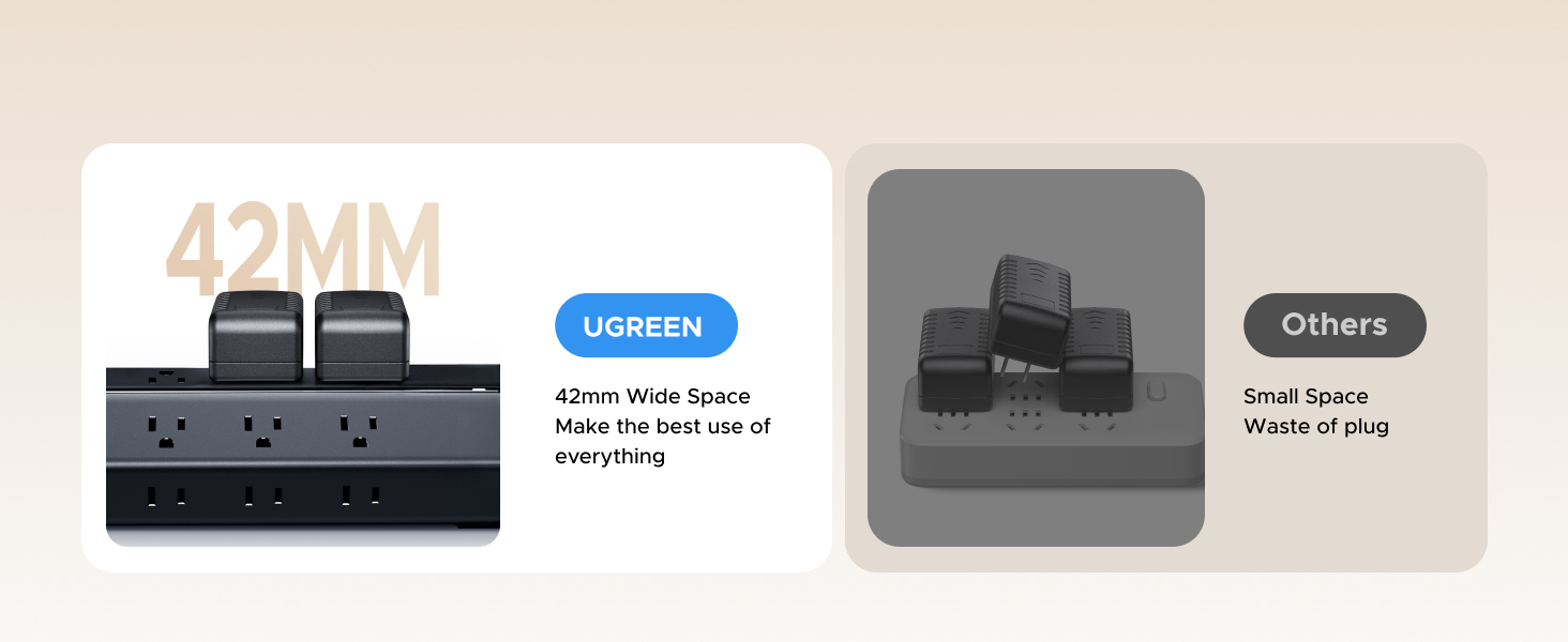 ugreen power strip with usb port