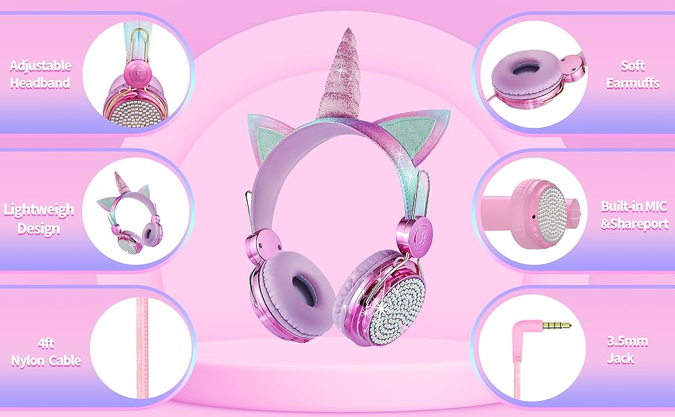 charlxee headphones for girls