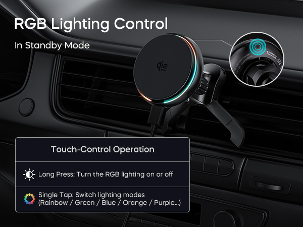 25W Car Wireless Charger, Magnetic Car Phone Holder