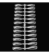 240pcs Clear Nail Swatches Sticks, Nail Art Polish Display Tips Manicure Supplies Equipment, Tran...