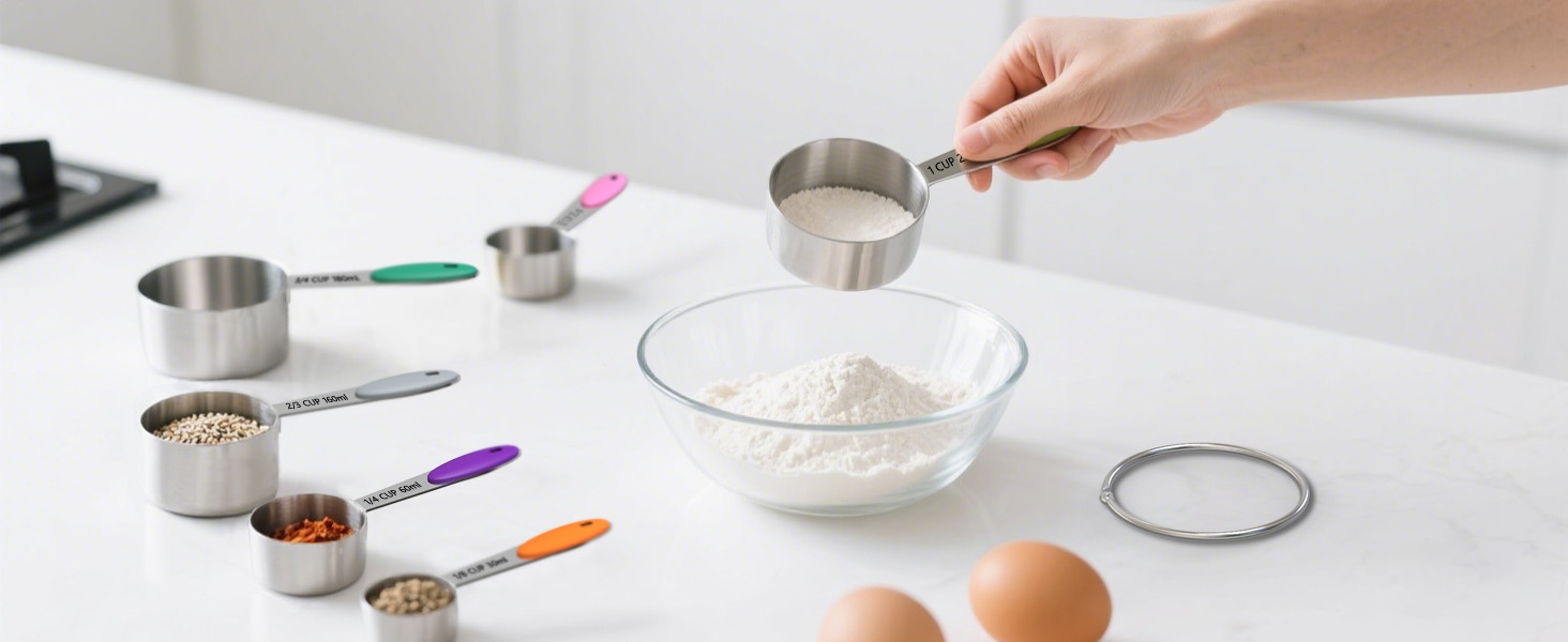 measuring cups stainless steel