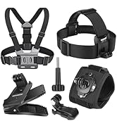 NEEWER Accessory Set Compatible with GoPro Hero Insta360 DJI AKASO Action Camera, Quick Change He...