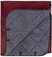 REDCAMP Large Camping Blanket with Sherpa Lining, Cold Weather Warm Outdoor Blanket Windproof for...