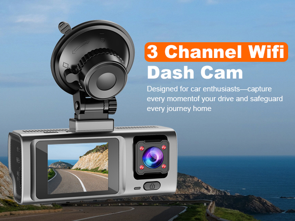 3 channel dash cam