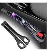 VKQTS 2PCS Upgraded Car Seat Gap Filler,Soft No Drop Seat Guard for Cars with Dual Slot Car Seats...