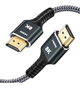 Kirei V Wire Ultra High Speed 8K HDMI Cable 3.3FT/1M (48Gbps), 4K@120Hz, 8K@60Hz, eARC, DTS-HD. C...