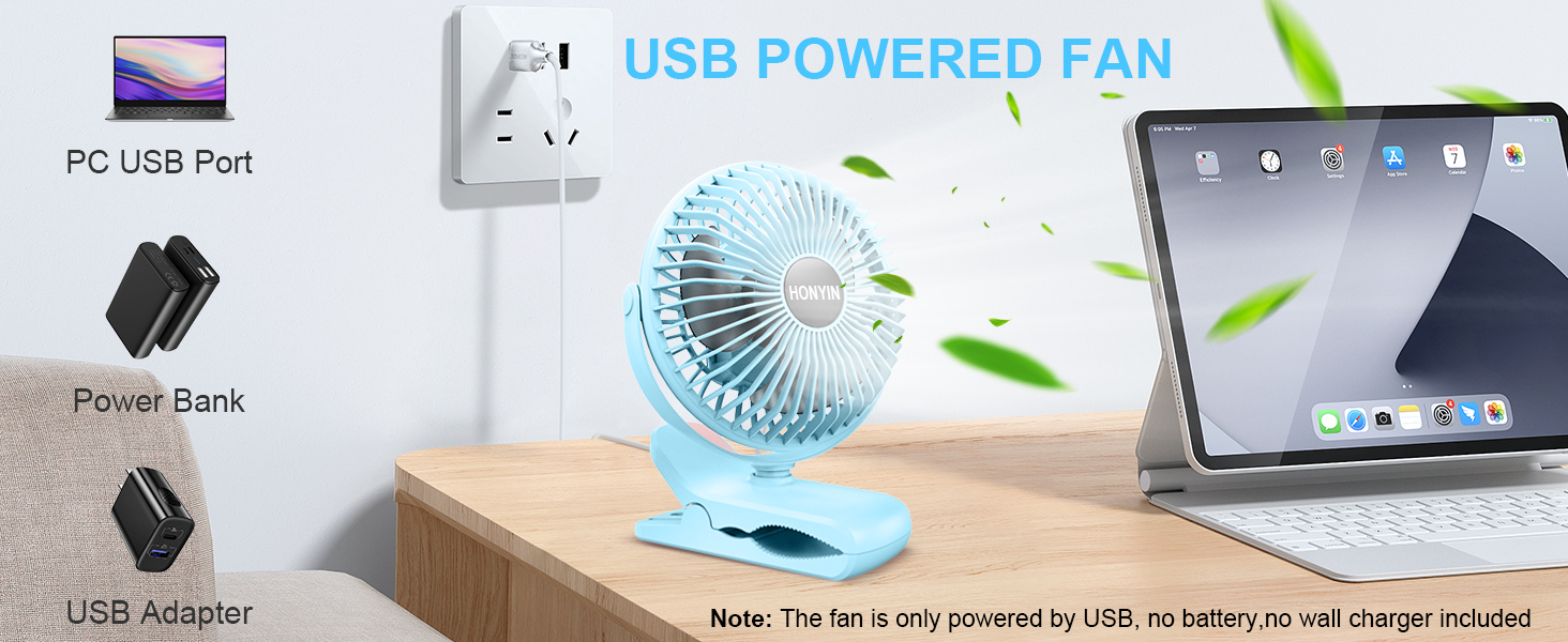 clip on fan stroller fan usb fan for desk table fan personal fan portable fan