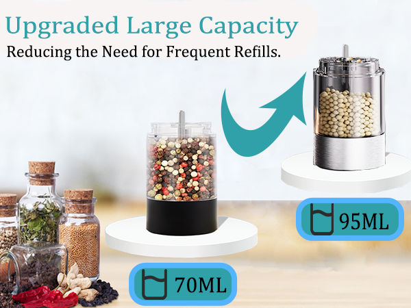 electric salt and pepper grinder set