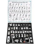 YEQIN 42 PCS Professional Presser Feet Set Presse Foot Domestic Sewing Machine Foot for Brother, ...