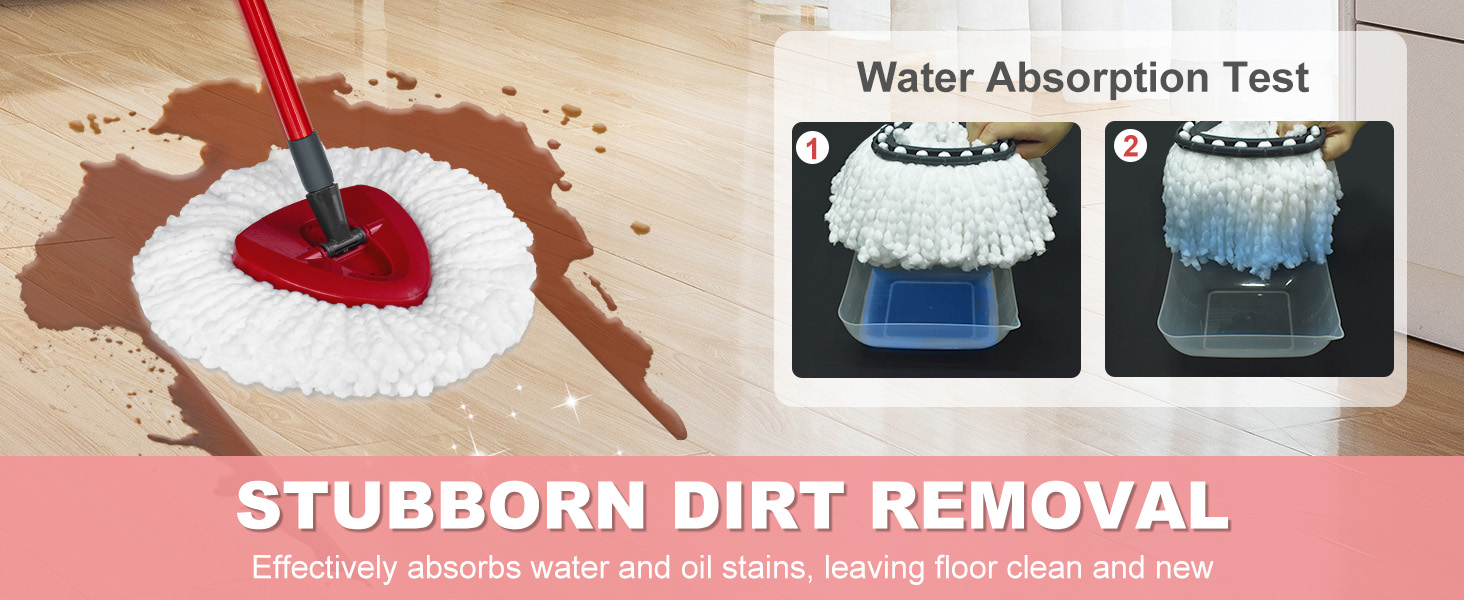 spin mop replacement head