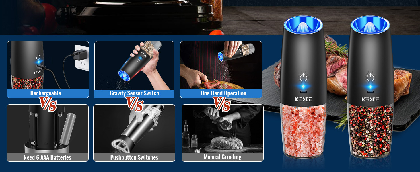 Pepper and Salt Grinder Set