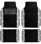 NBTEPEM Bling Car Floor Mats Full Set, Universal Fit Most Cars,SUV, Trucks, 4 pcs Sparkle Glitter...