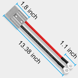 Battery Connectors with Cable x 2