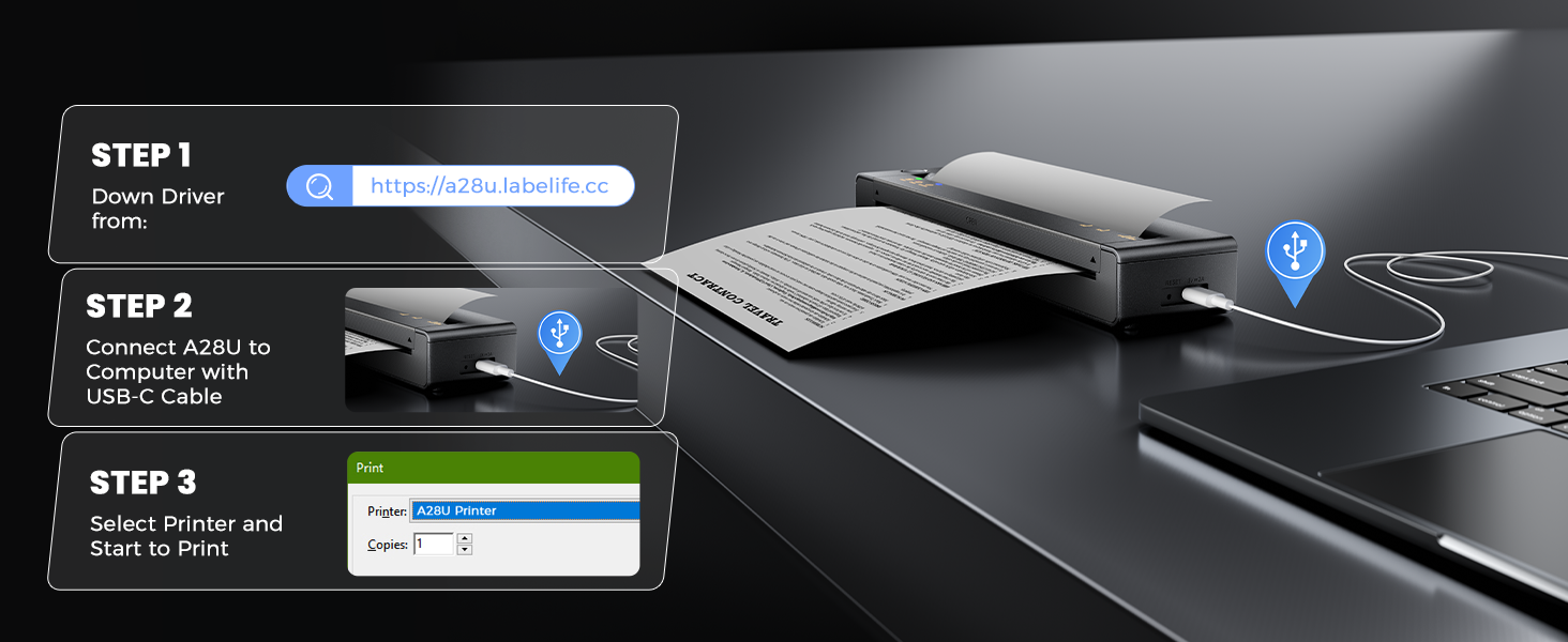 A28U portable printer