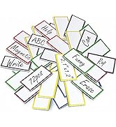 72 Pcs Magnetic Dry Erase Labels,2.1 x 1.2 Inch Reusable Writable Erasable Magnetic Label Sticker...