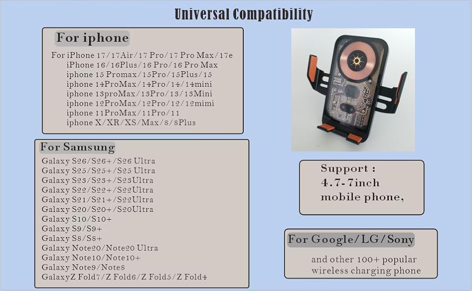 S26 ultra car wireless charger holder