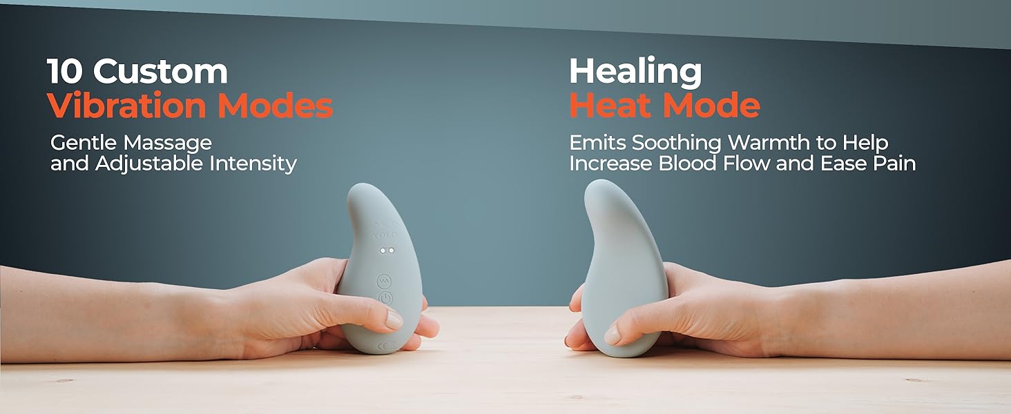 jaw massager for TMJ with vibration massage and heating mode