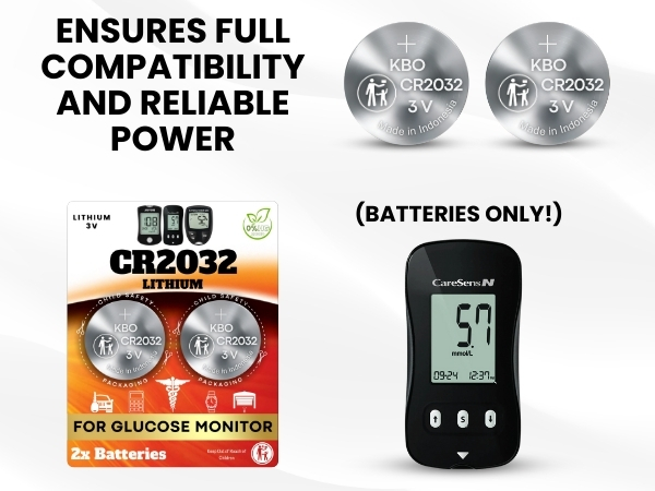 Glucose monitor battery