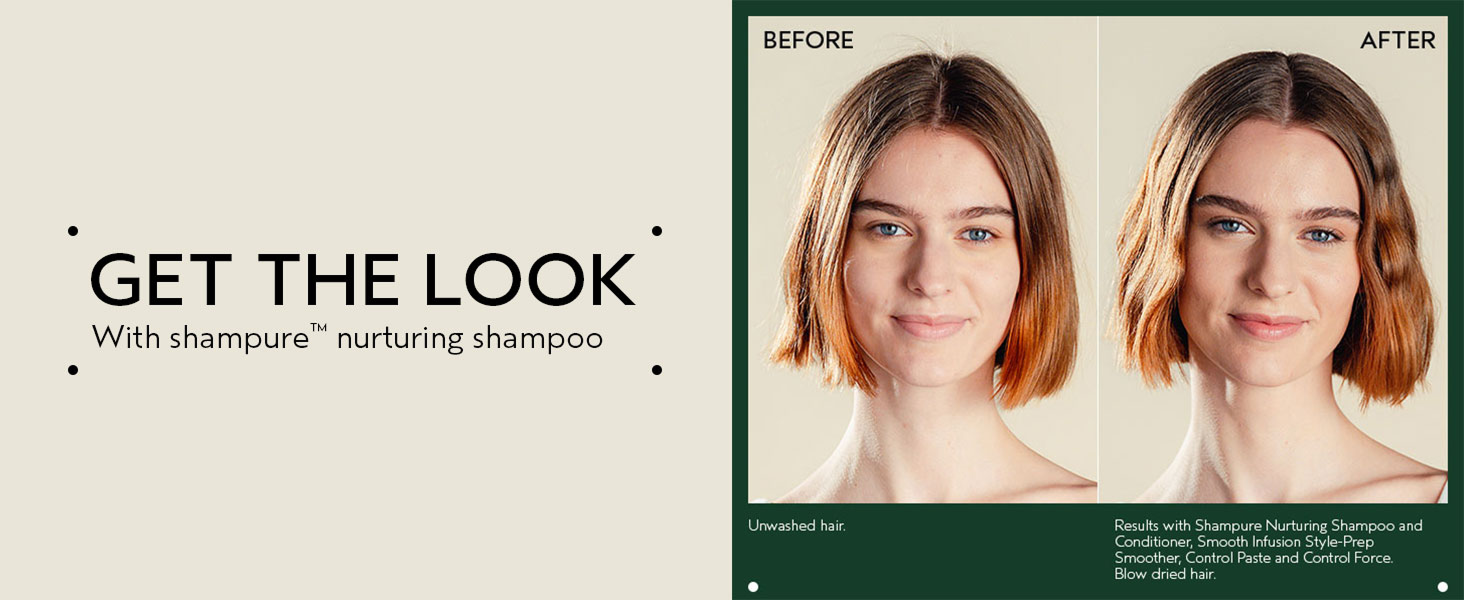 Shampure Nurturing Shampoo Get the Look, shampure nourishing shampoo, conditionre, style prep, paste