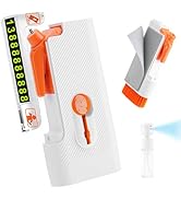 walrfid Window Breaker Seatbelt Cutter with Cleaning Brush, All in 1 Car Glass Breaker Kit with S...