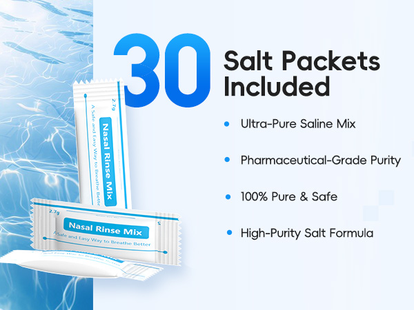 30 Salt Packets Included