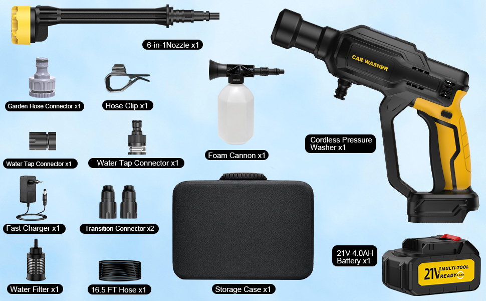 cordless pressure washer portable power washer