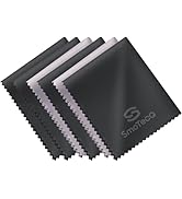 SmoTecQ Premium Microfiber Cleaning Cloths (6-Pack) – Ultra-Soft, Scratch-Free Cloths for Eyeglas...