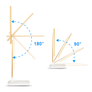 desk lamp with USB charging port metal gold decorative portable gooseneck sewing arm touch switch