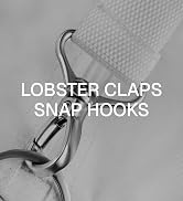 CRAFTMEMORE 2pcs Oval Snap Hooks Heavy Duty Metal Push Gate Swivel Lobster Clasp Keychain Clip Pu...