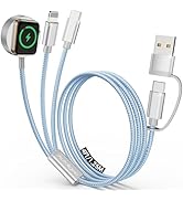 Travel Essentials for Apple Watch Charger,3 in 2 USB C Cable for Multi Charging Cable Cord,Campin...