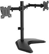 ErGear Freestanding Dual Monitor Stand for 2 Screens up to 32 inch, Heavy Duty Monitor Mount Hold...
