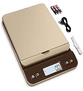 QP Digital Shipping Postal Scale, 86lb/0.1oz Accuracy Postage Scale with Hold/Tare Function, LCD ...