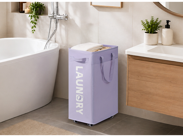 Goodpick Laundry Basket with Wheels